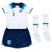 Tanie Strój piłkarski Anglia Luke Shaw #3 Koszulka Podstawowej dla dziecięce MŚ 2022 Krótkie Rękawy (+ szorty)